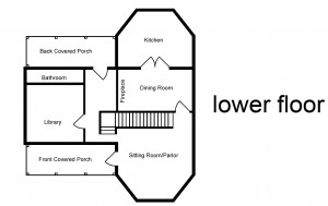 Ben Trovato Floor Plan, Lower Floor